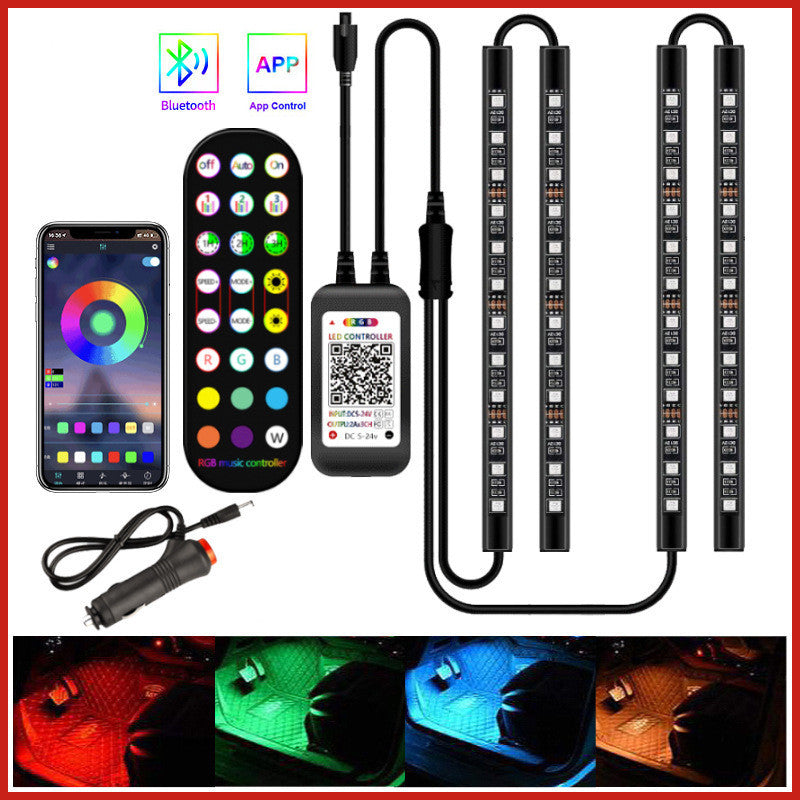 Car Interior Ambient LED Strip Lights – Remote & Music Sync – photo 4