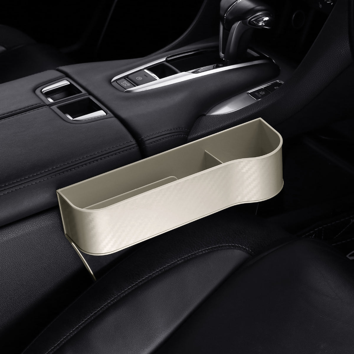 Leather-Look Car Seat Gap Storage Pocket – photo 6