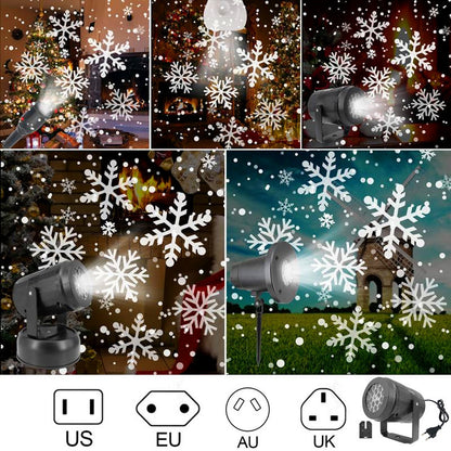 Rotating Snowflake Christmas Projector Light – UK Plug – photo 4