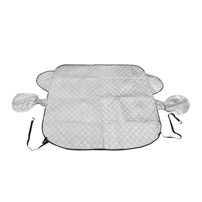 Magnetic windscreen frost cover detail