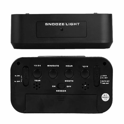 Snooze light bar and rear buttons