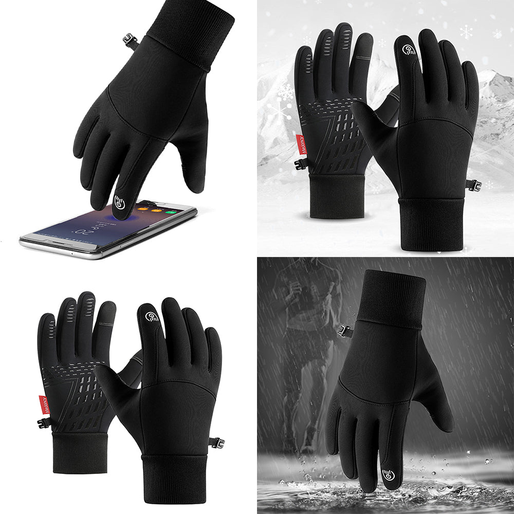 Using a phone while wearing the gloves