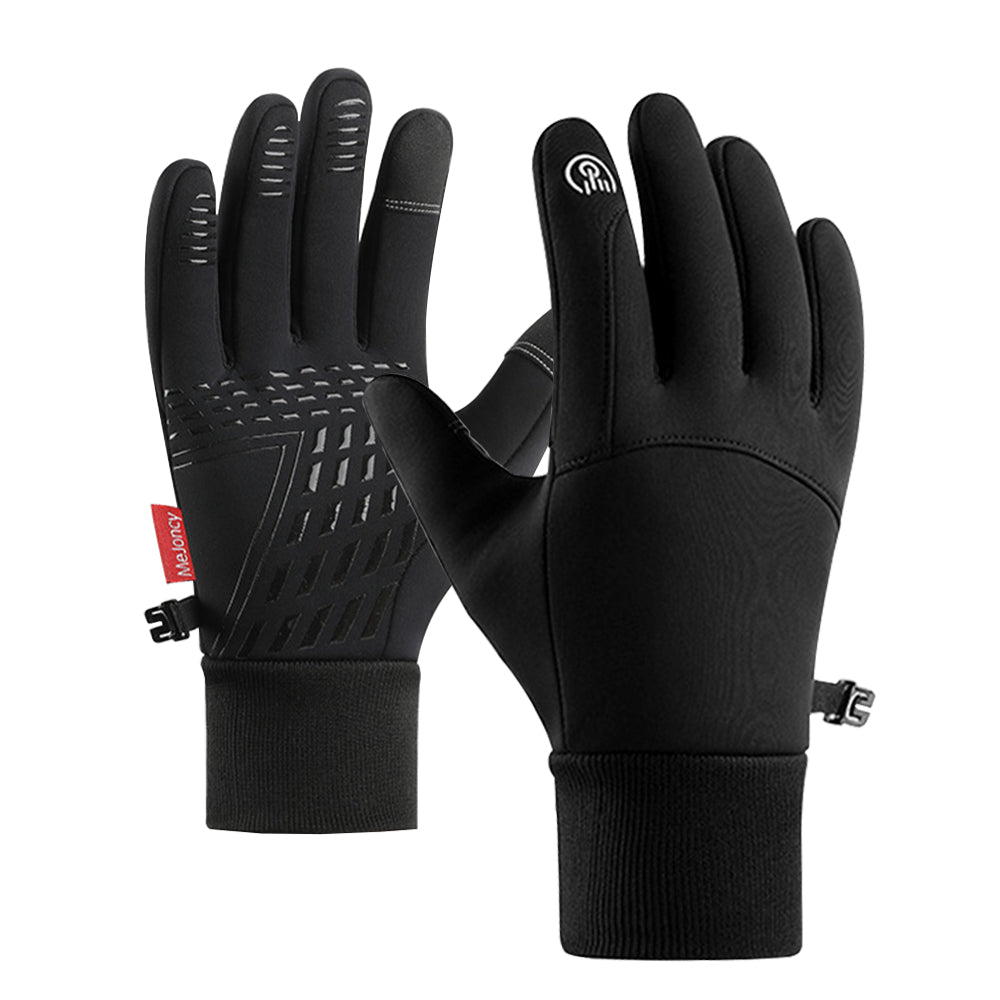Water-resistant touchscreen thermal winter gloves, size L
