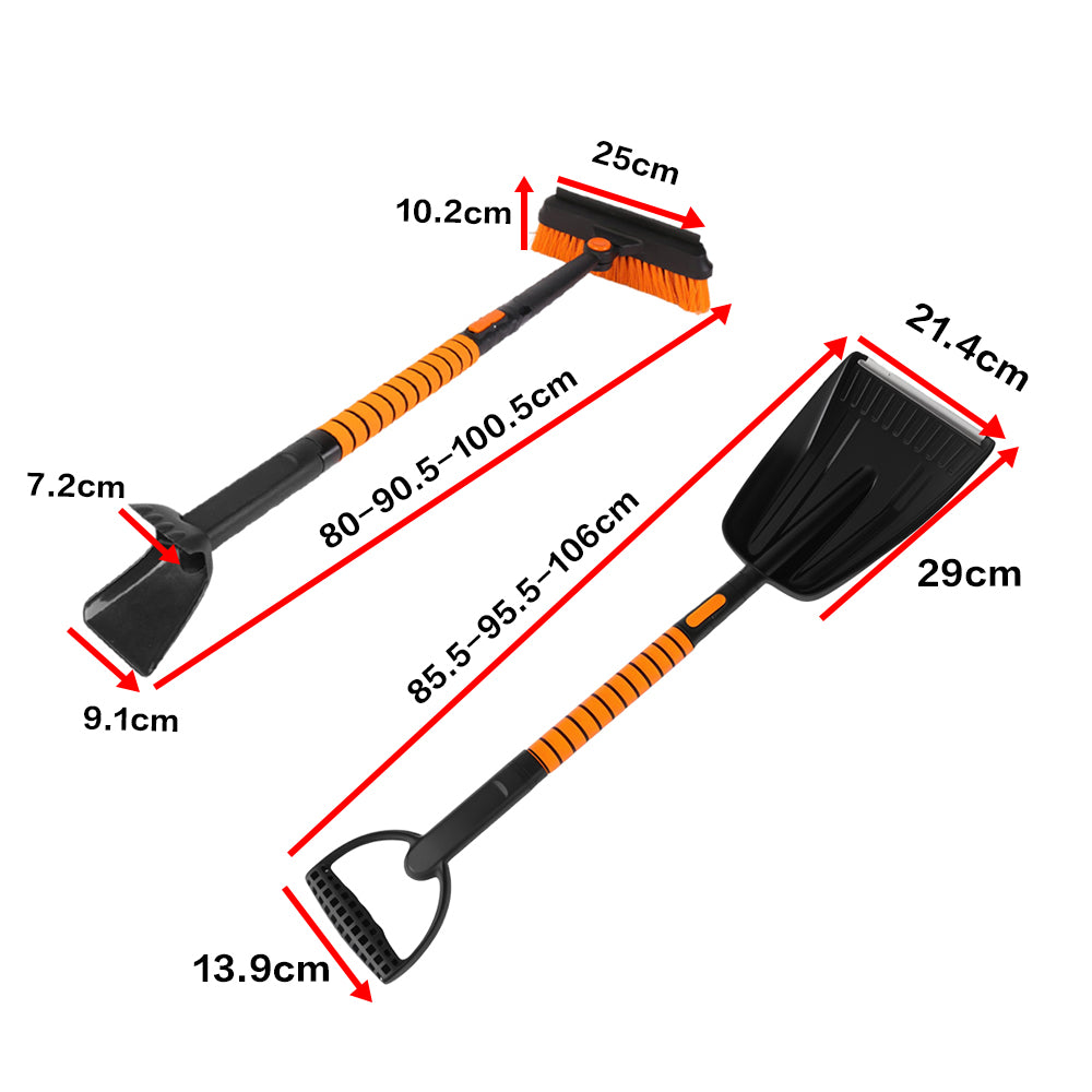5-in-1 snow brush kit parts