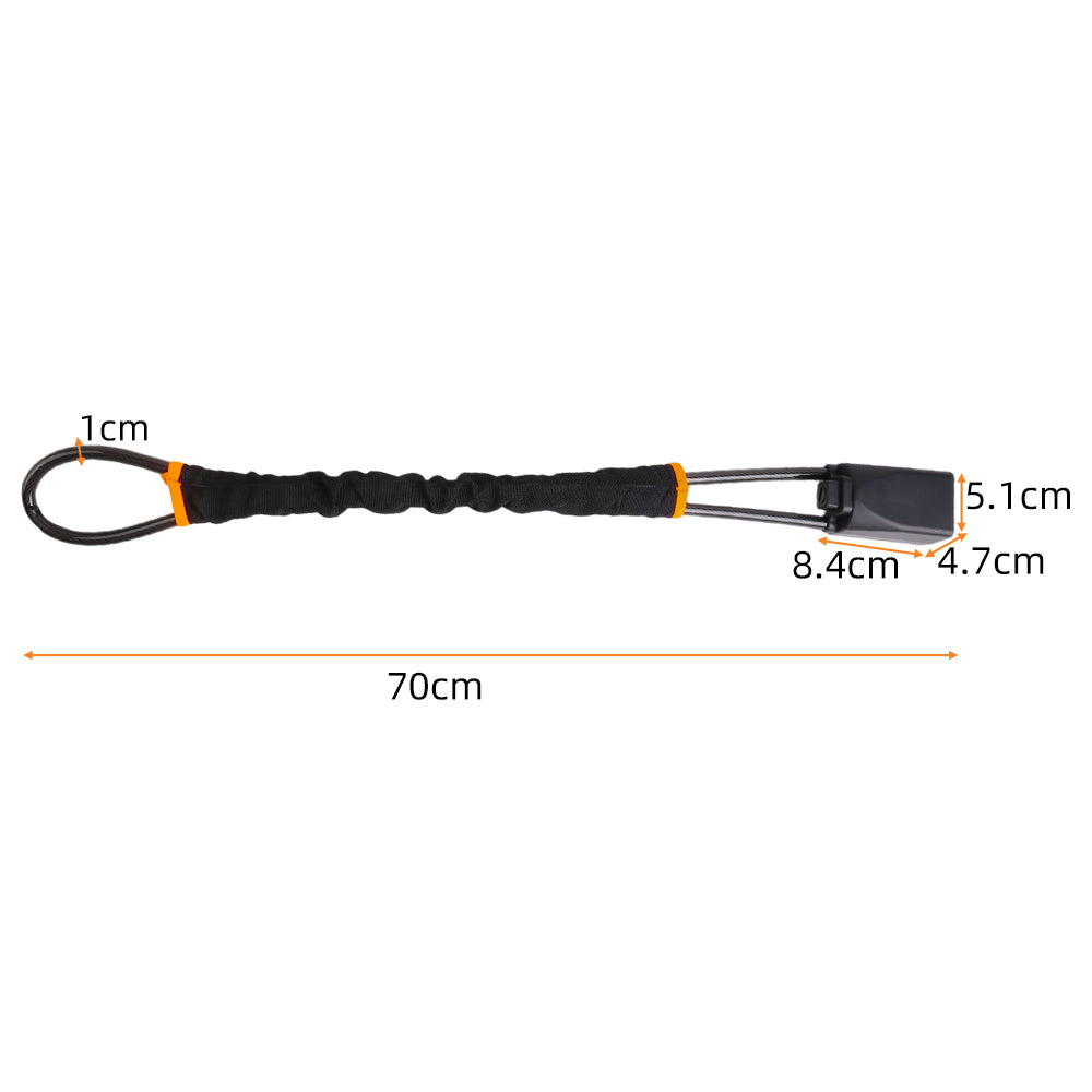 Steering wheel lock dimensions, about 70 cm long