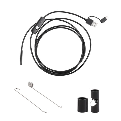 Endoscope with hook and side mirror