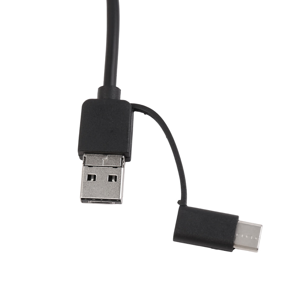 USB-A and USB-C plugs close-up