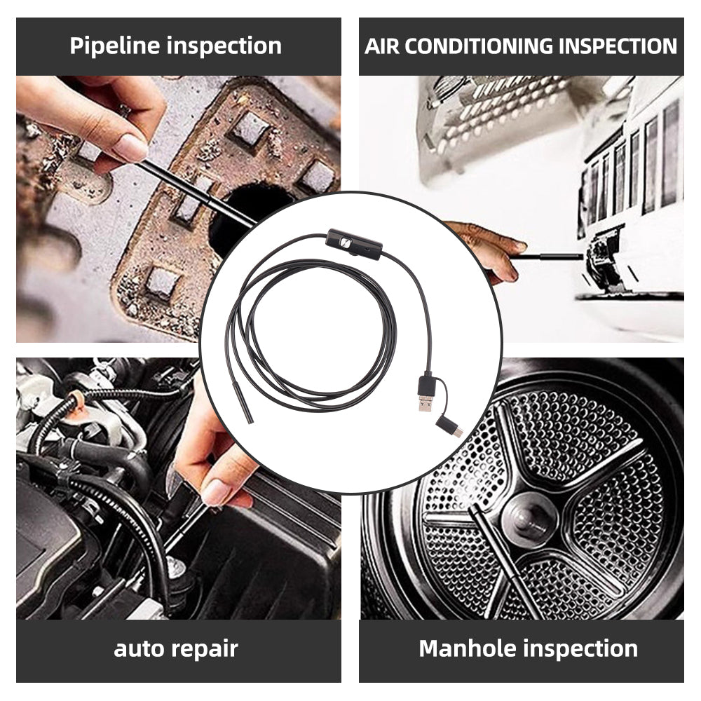 Endoscope used for pipes, air conditioning, cars and drains