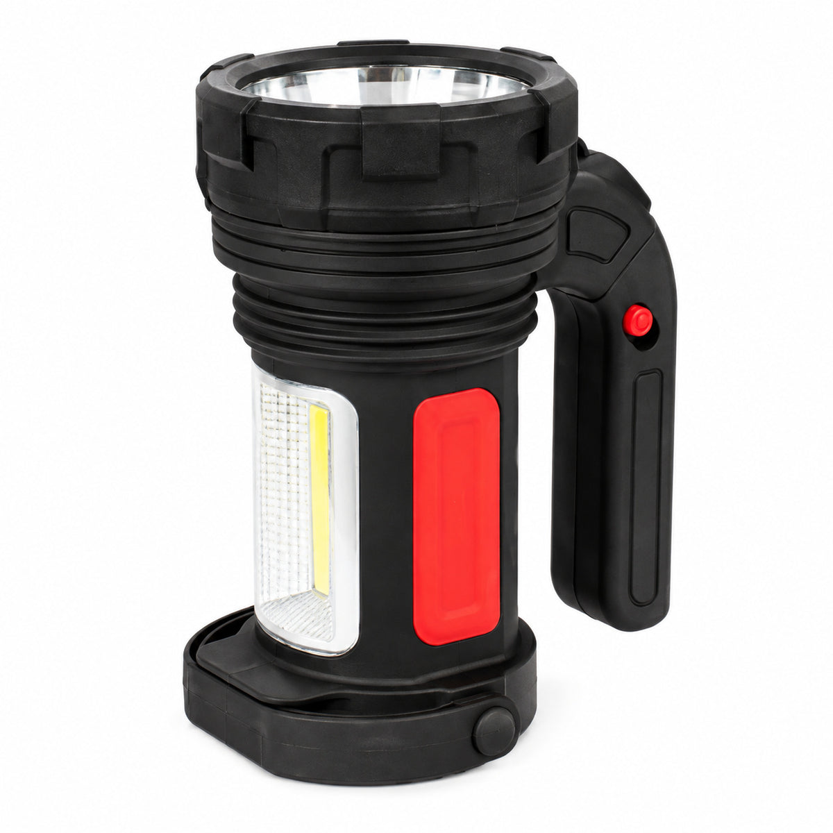 LED spotlight standing upright