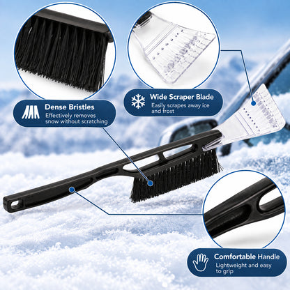 Brush and scraper features