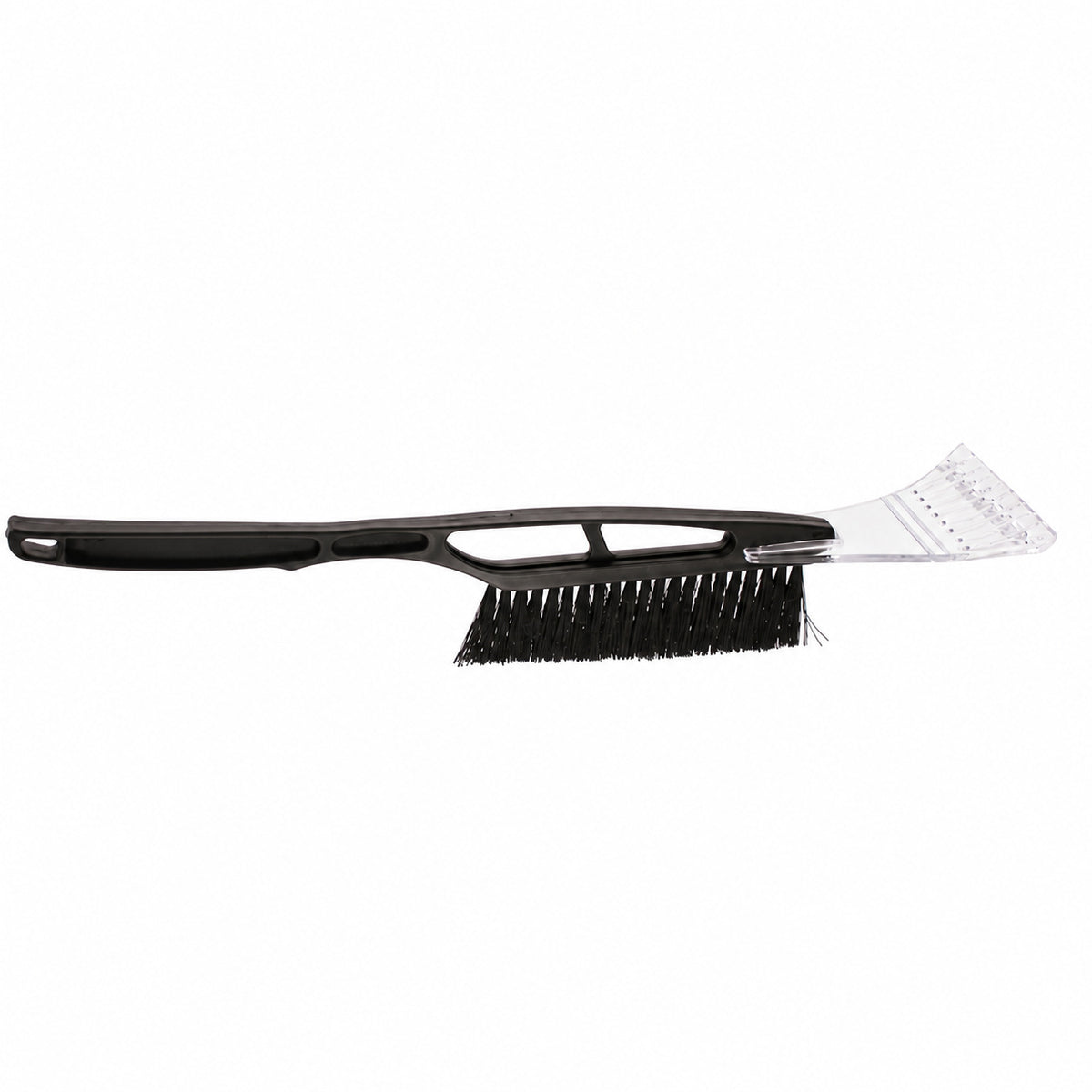 Snow brush with ice scraper blade