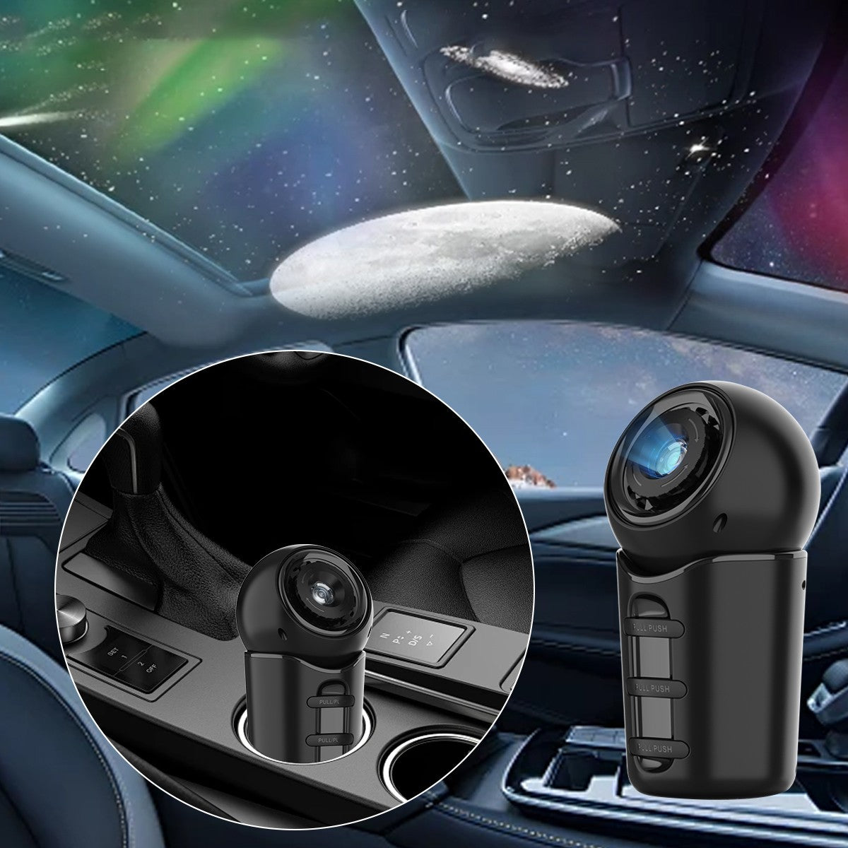 Rechargeable Planetarium Star Projector Lamp with 4 Slides