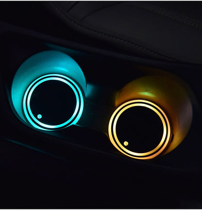 Colour-Changing LED Car Cup Holder Coaster – Single – photo 3