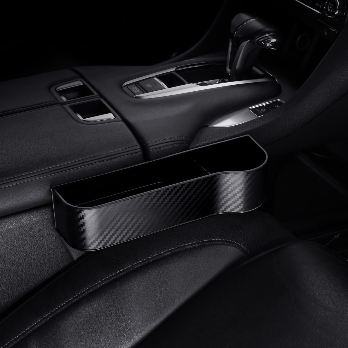 Leather-Look Car Seat Gap Storage Pocket – photo 5