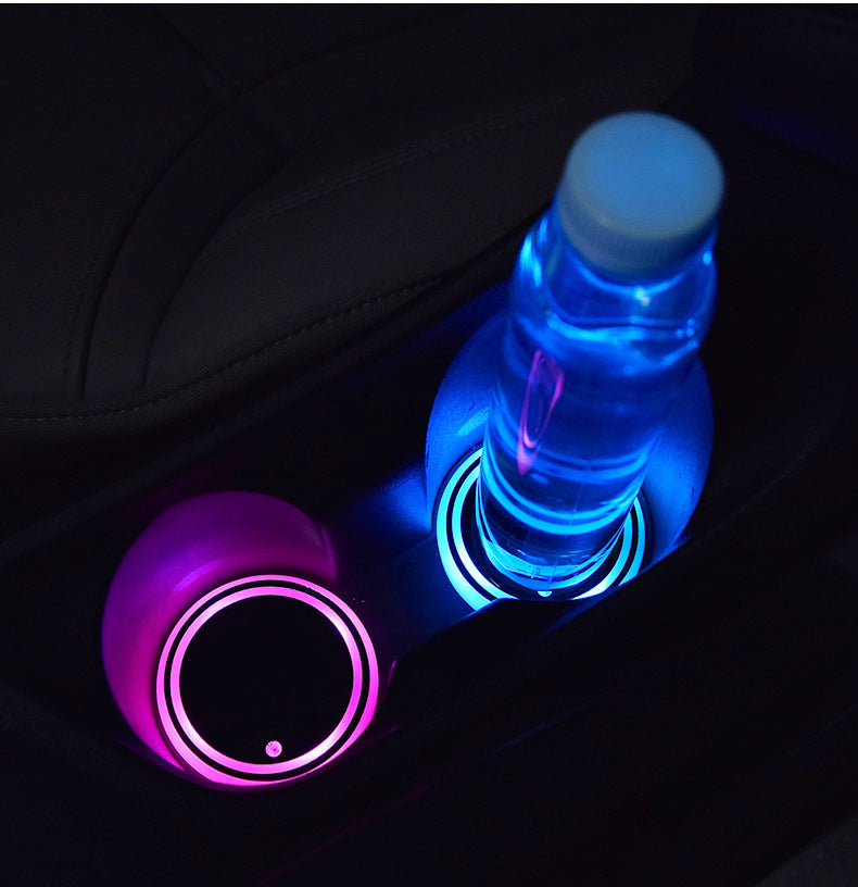 Colour-Changing LED Car Cup Holder Coaster – Single – photo 4