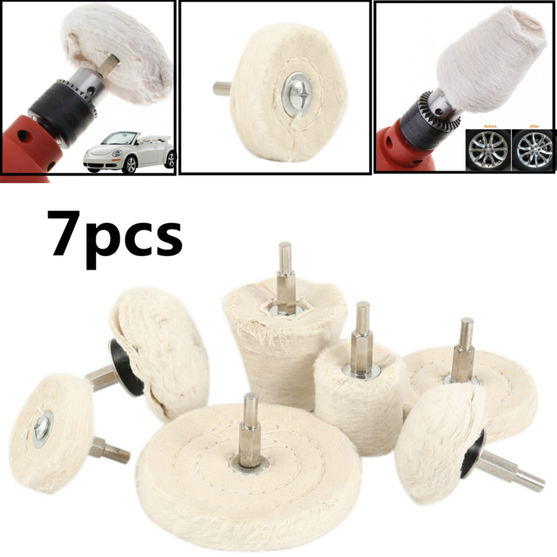 7-Piece Polishing & Buffing Pad Kit for Drills – photo 1
