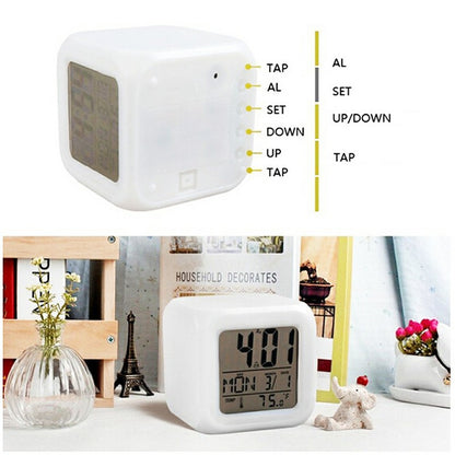 Cube clock buttons