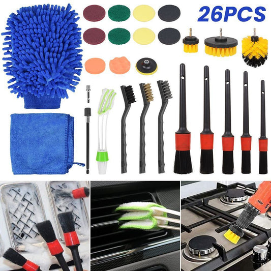 26-Piece Car Cleaning & Detailing Kit with Gloves and Towel – photo 1