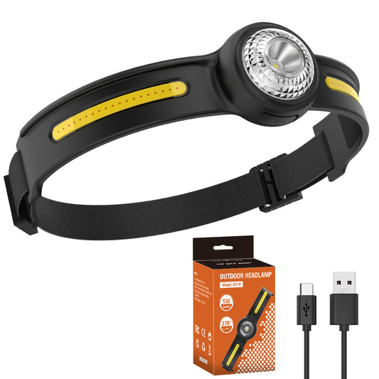 Motion-Sensor LED Head Torch – USB-C Rechargeable – photo 1