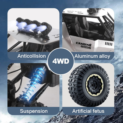 XL RC Monster Truck 4WD – 1:12 Scale with 2 Rechargeable Batteries