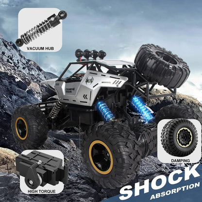 XL RC Monster Truck 4WD – 1:12 Scale with 2 Rechargeable Batteries