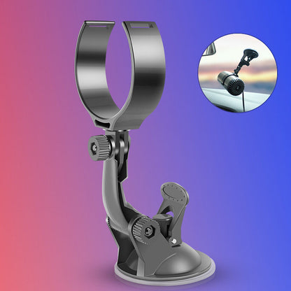 Adjustable suction-cup mount for car heater fan
