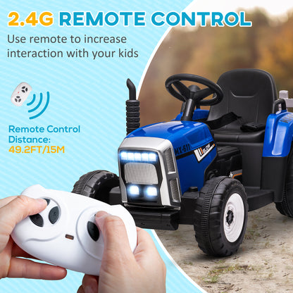 Ride-on tractor 2.4G remote control, 15 m range